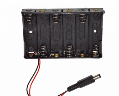 6 aa batteries box holder